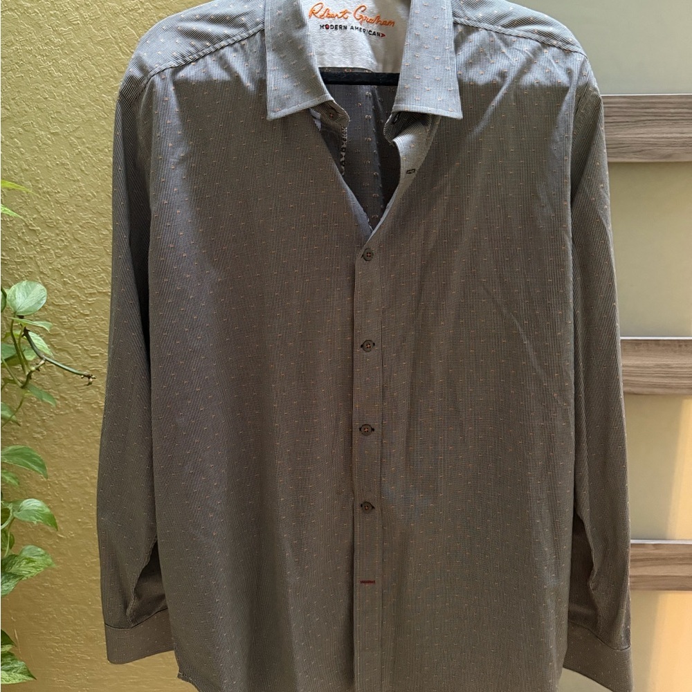 Robert Graham Mens Stylish Dress Shirt Size 2XL